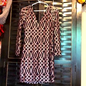 Beautiful gold/black shirt cocktail dress